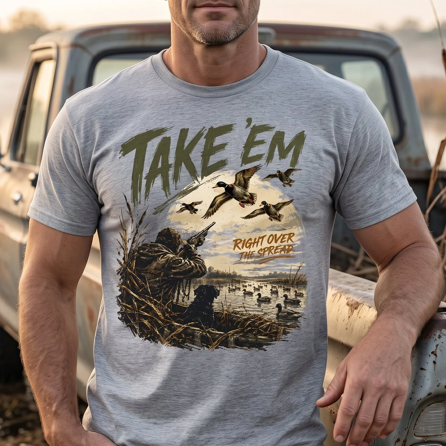 Duck Hunting Outdoor Cotton Shirt TH3027
