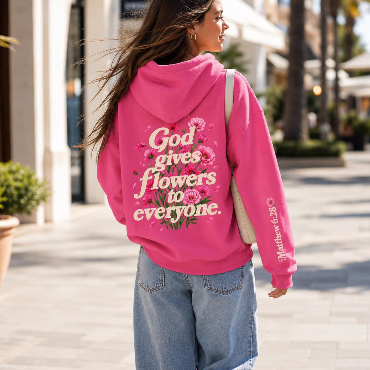 God gives Flowers to everyone Hoodie