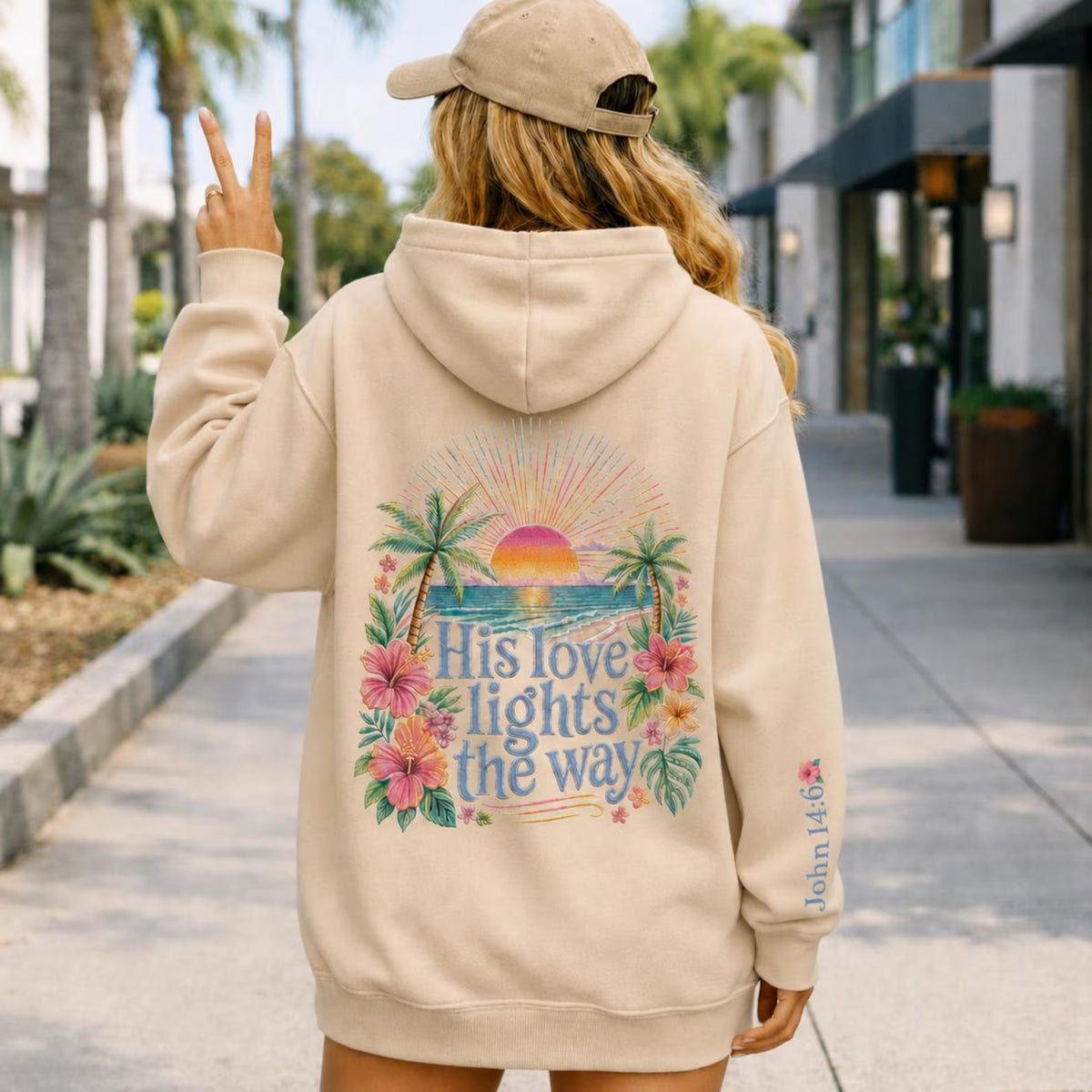 His Love Lights the Way Hoodie