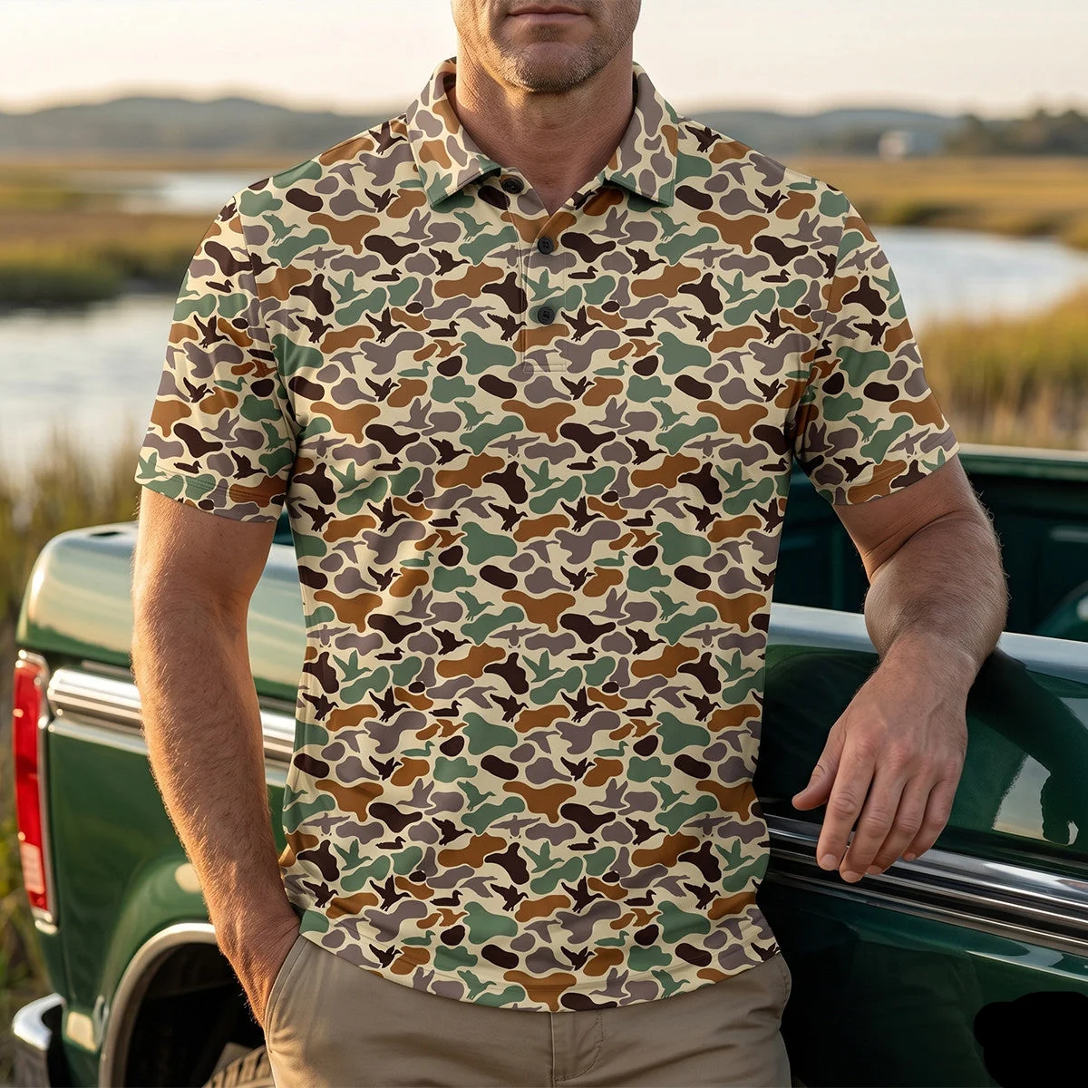 Duck Hunting Polo Shirt TH314