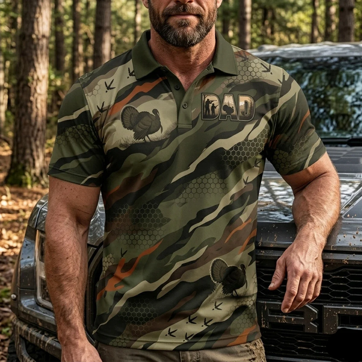 Turkey Hunting Polo Shirt TH3007