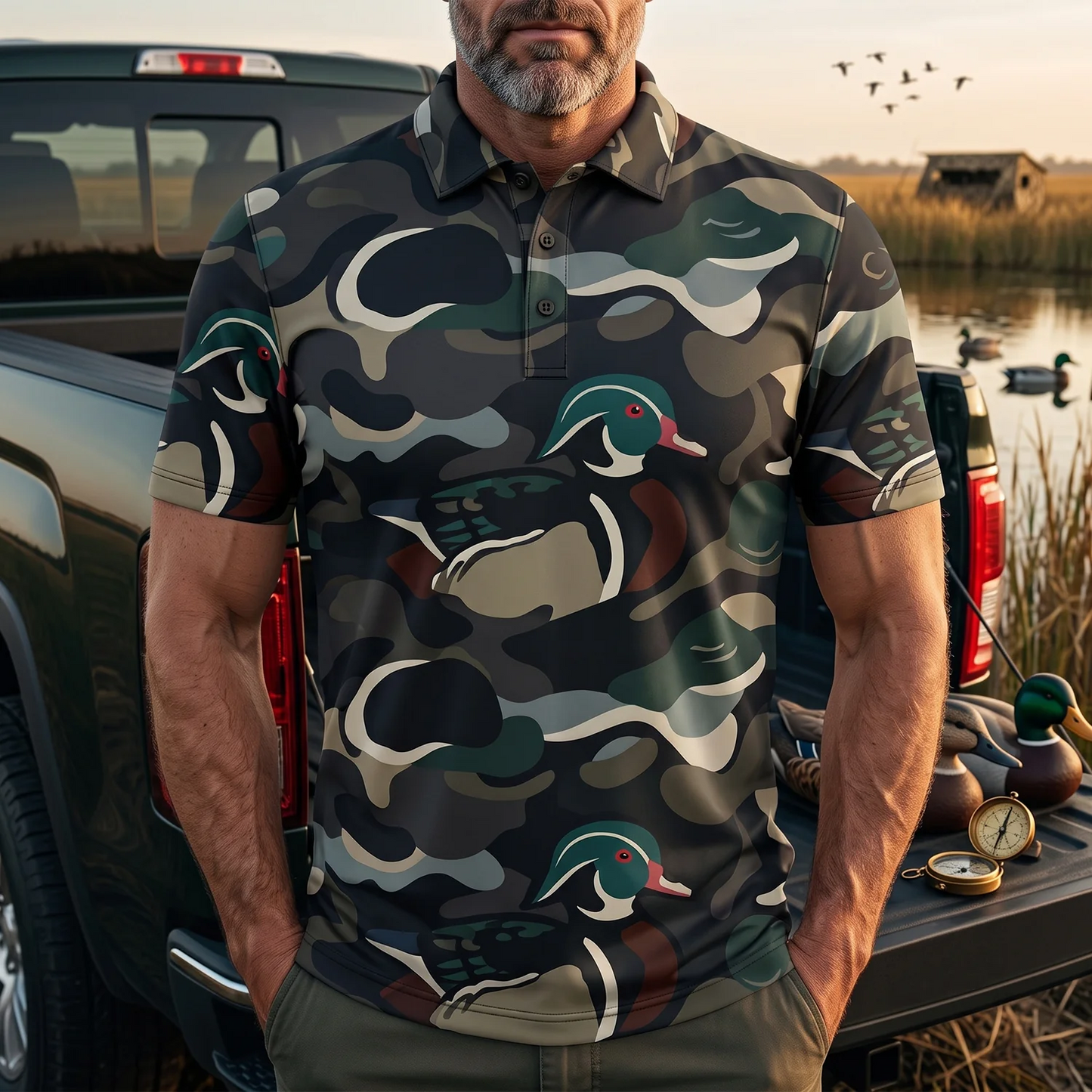 Duck Hunting Polo Shirt TH30212