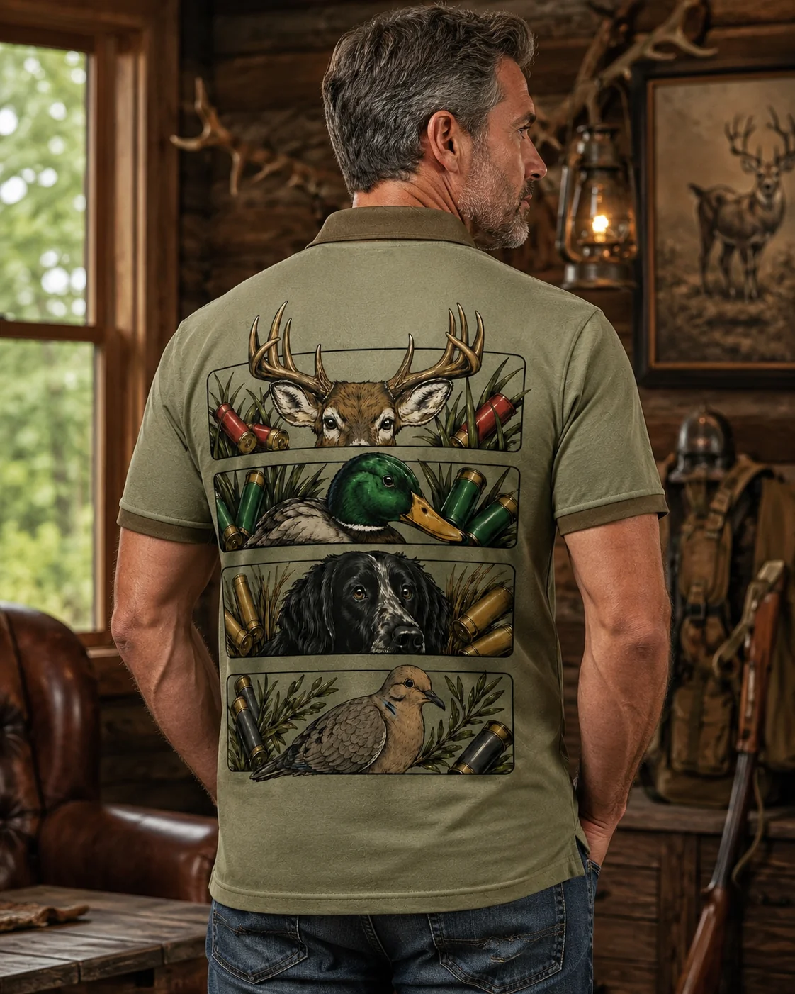 Duck Deer & Dove Hunting Polo Shirt TH302