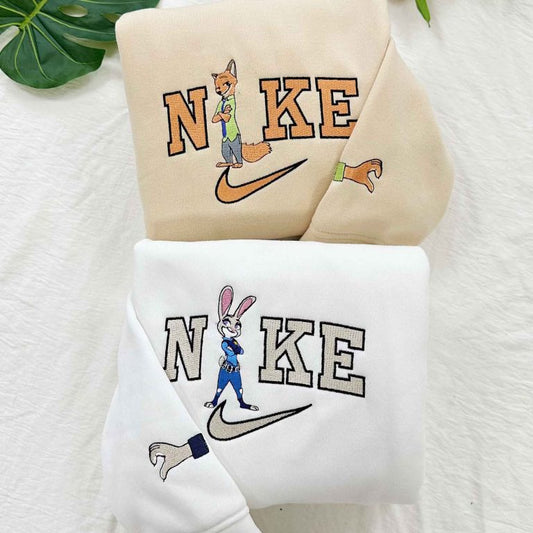 Couple Nick and Judy Embroidered Sweatshirt