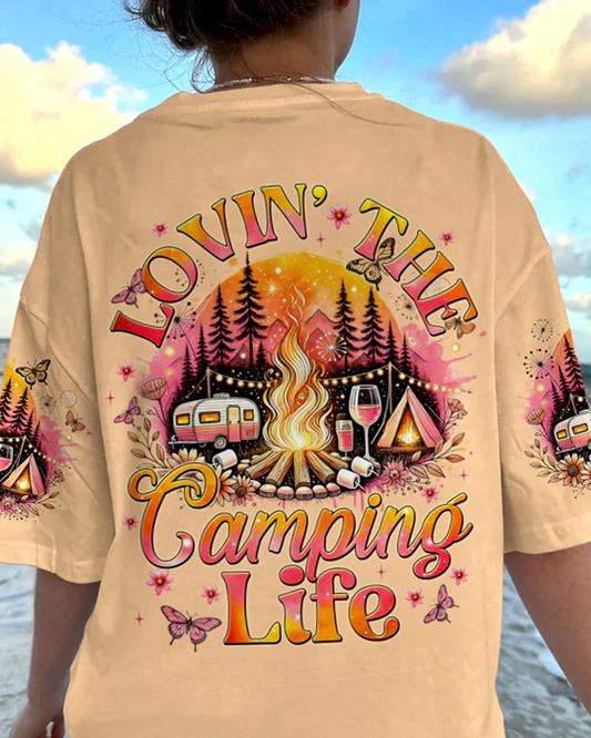 LOVING THE CAMPING LIFE ALL OVER PRINT SHIRT SWEATSHIRT HOODIE