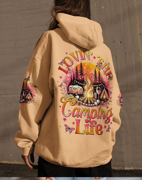 LOVING THE CAMPING LIFE ALL OVER PRINT SHIRT SWEATSHIRT HOODIE