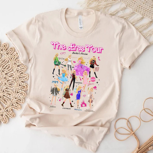 TAYLOR SWIFT BARBIE ERAS TOUR TSHIRT