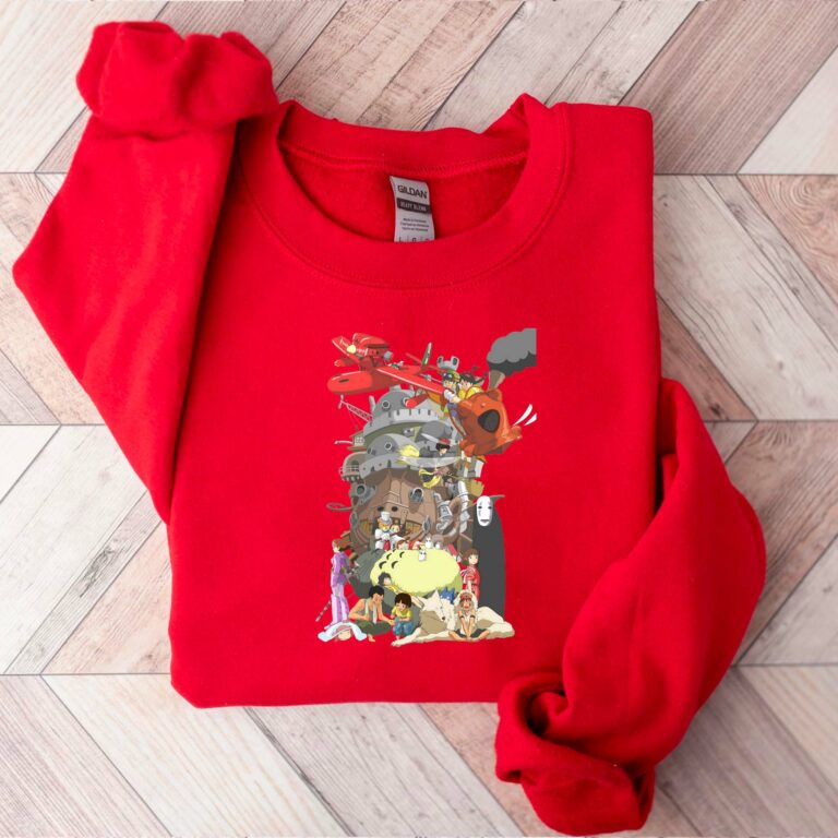 Studio Ghibli Characters Vintage Hoodie T-shirt Sweatshirt