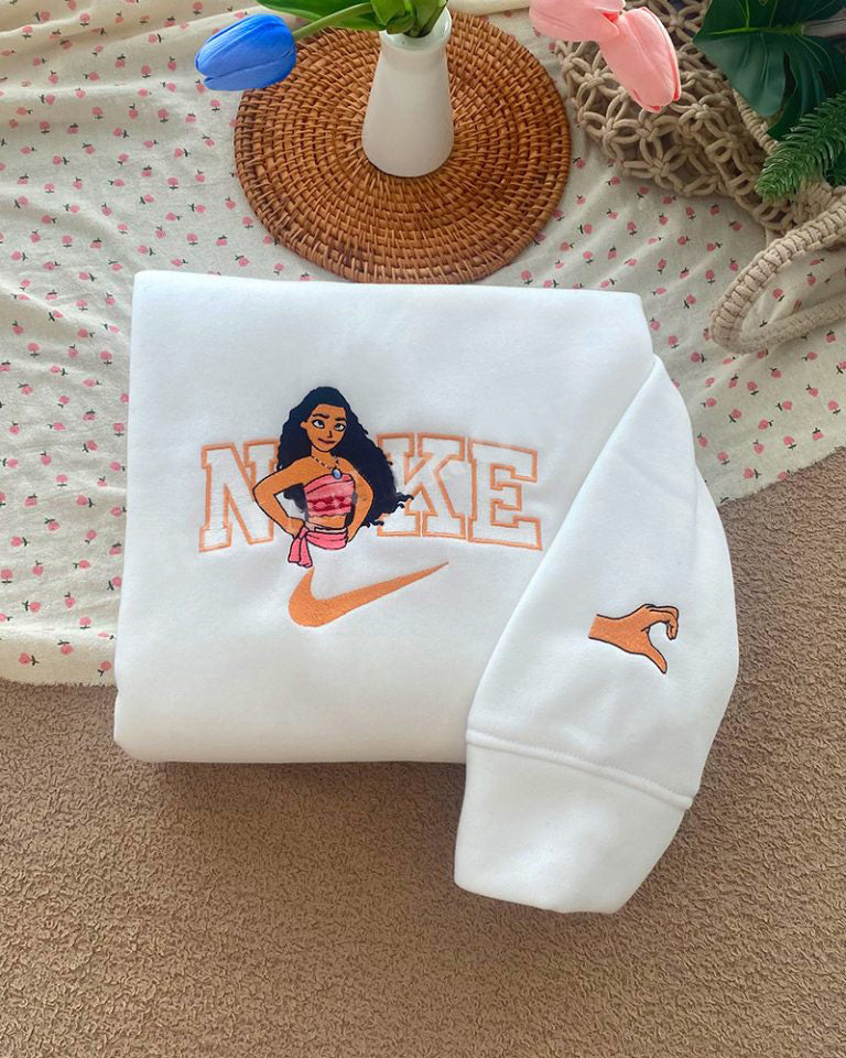 Moana and Maui Embroidered Sweatshirt