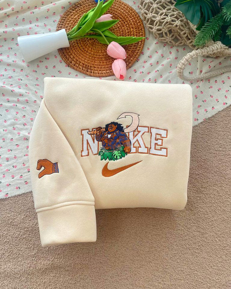 Moana and Maui Embroidered Sweatshirt