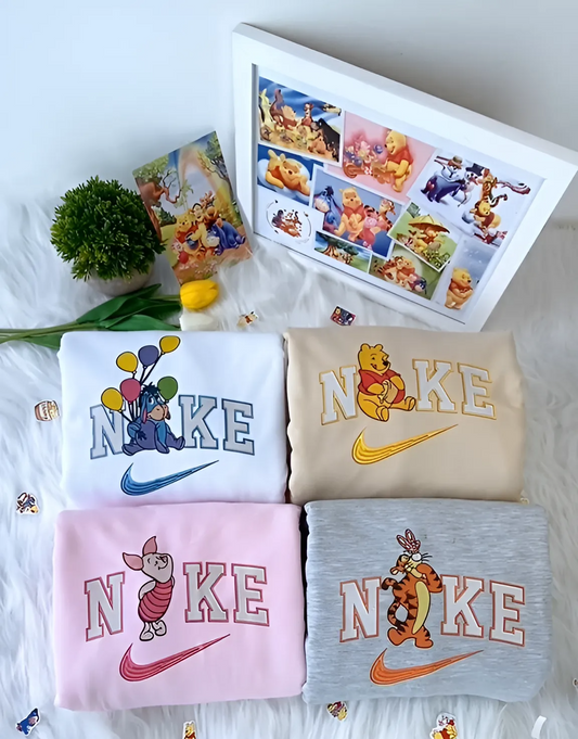 Winnie Pooh and Friends embroidery sweatshirt