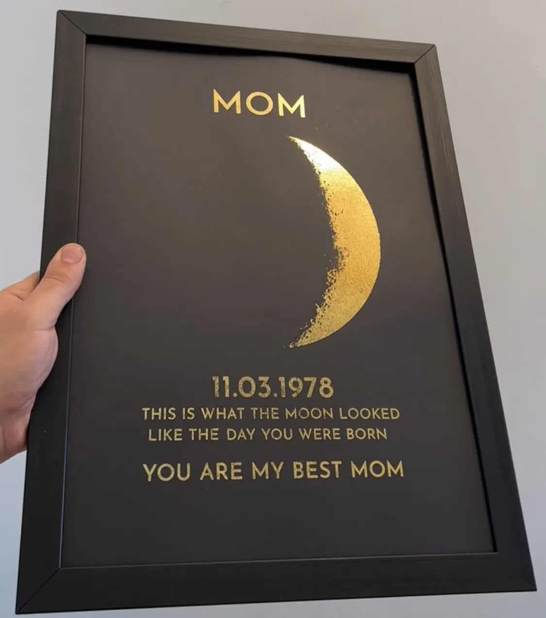 Custom Moon Phase With Custom Text - Mother's day Gift for Mom