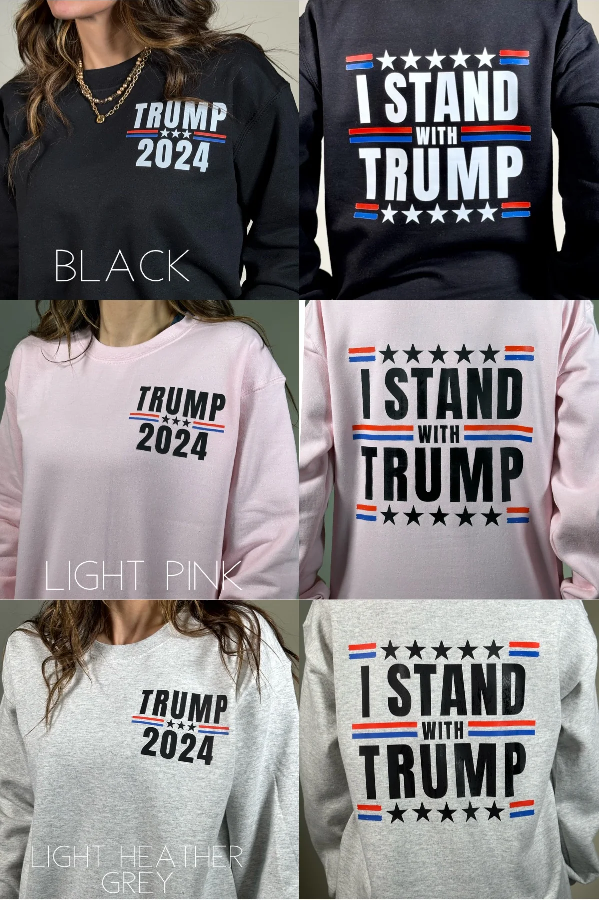 I STAND WITH TRUMP SWEATSHIRT