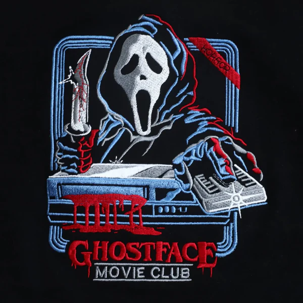 Ghostface Horror Embroidered Sweatshirt