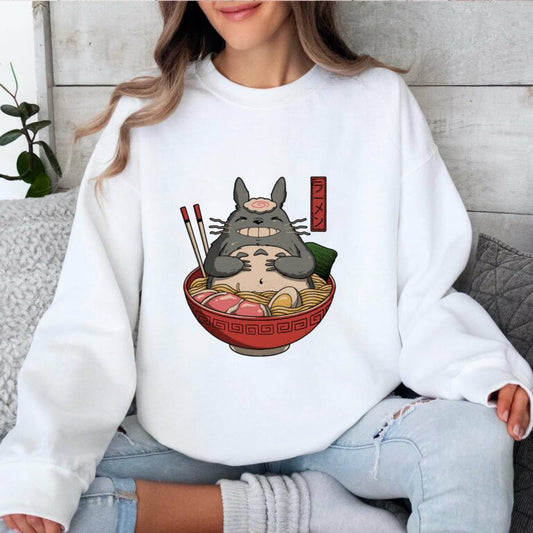 Totoro Ghibli Characters Vintage Hoodie T-shirt Sweatshirt