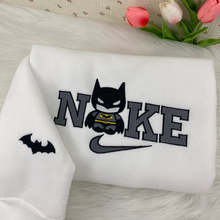 Hello Kitty & Batman Embroidery Sweatshirt