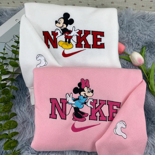 Mickey & Mimi Embroidered Sweatshirt