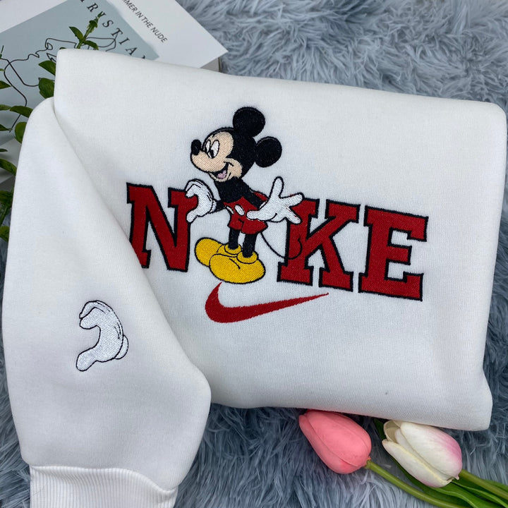 Mickey & Mimi Embroidered Sweatshirt