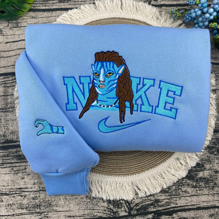 Jake Sully and Neytiri (Avatar Movie) Embroidered Sweatshirt