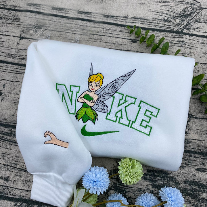 Tinker Bell And Periwinkle Embroidered Sweatshirt T shirt