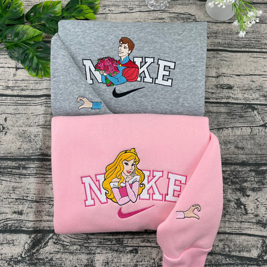 Aurora & Phillip Sleeping beauty Embroidered Sweatshirt