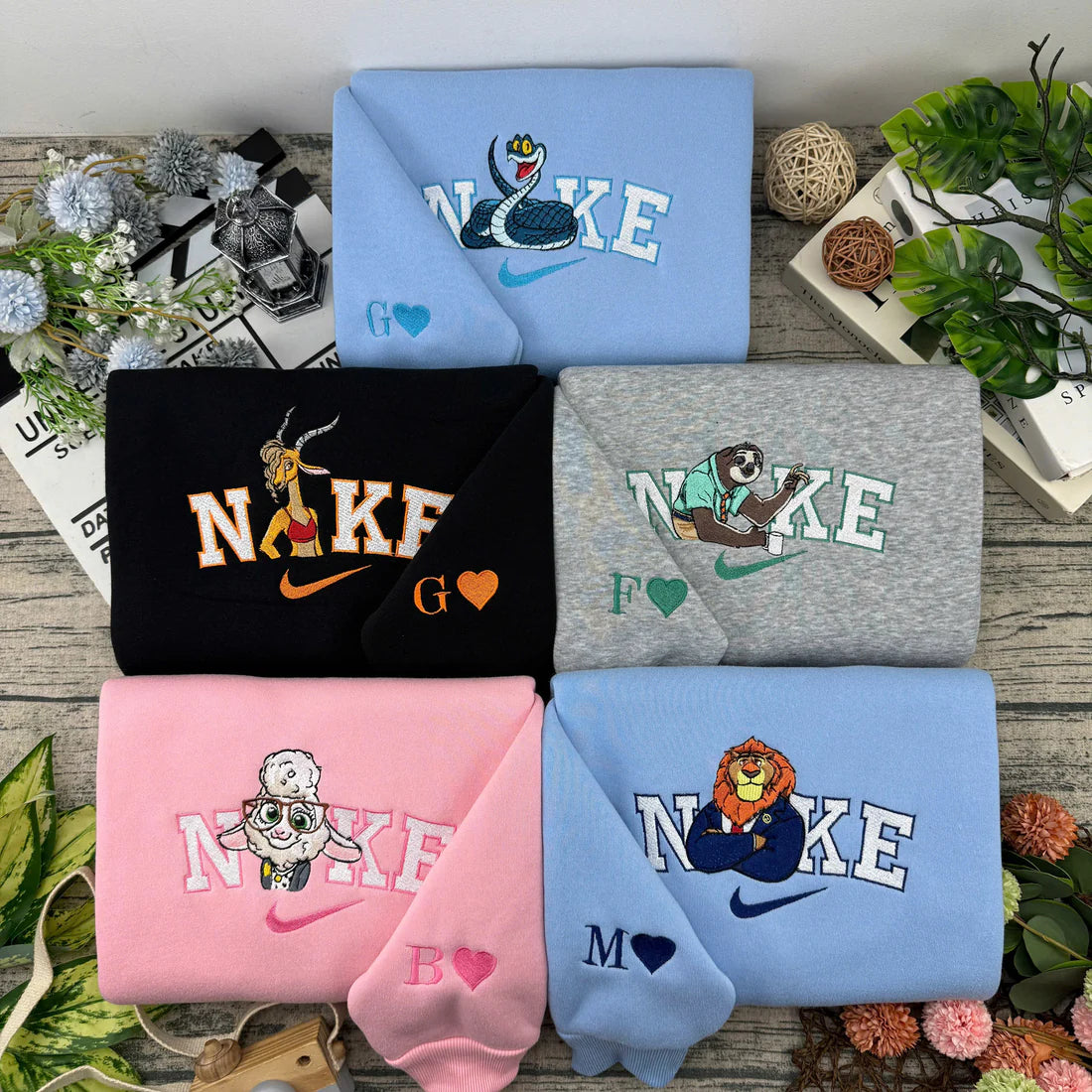 Nick and Judy Zootopia Embroidered Sweatshirt
