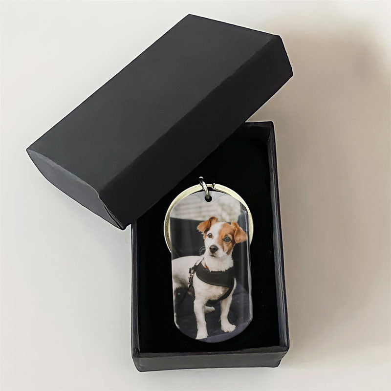 PERSONALIZED MEMORIAL PET KEYCHAIN