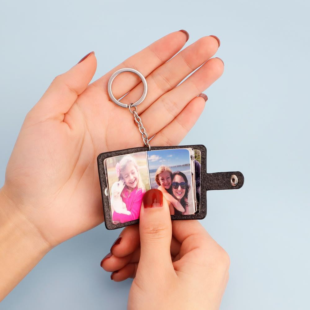 PERSONALIZED MINI PHOTO ALBUM KEYCHAIN