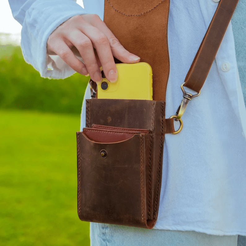 Handmade Genuine Leather Crossbody Bag