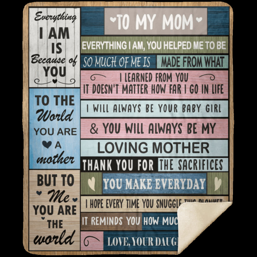 Mom - I Will Always Be Your Girl - Plush Blanket