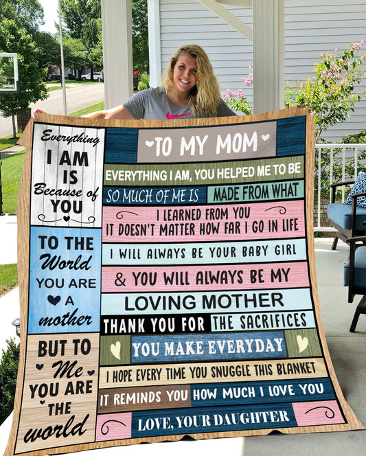 Mom - I Will Always Be Your Girl - Plush Blanket