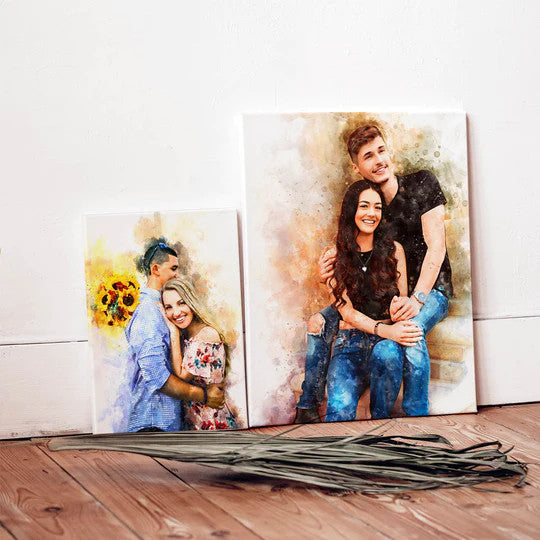 PERSONALIZED WATERCOLOR CANVAS