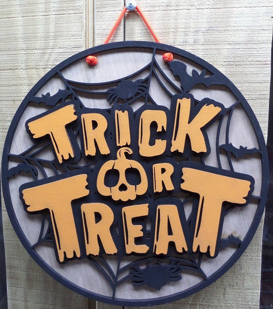 Trick or Treat Halloween Door Hanger