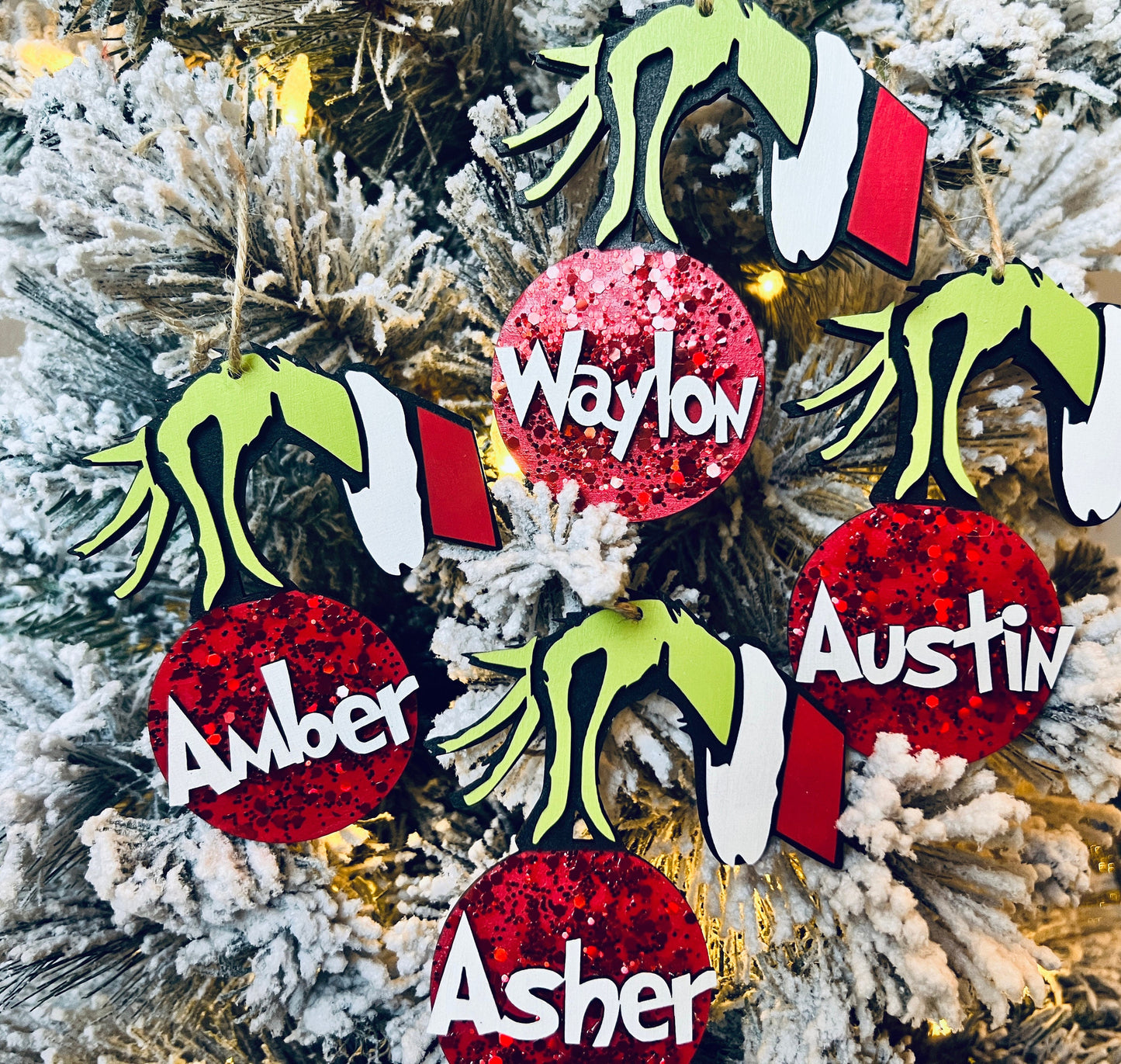 Personalized Grinch Ornament