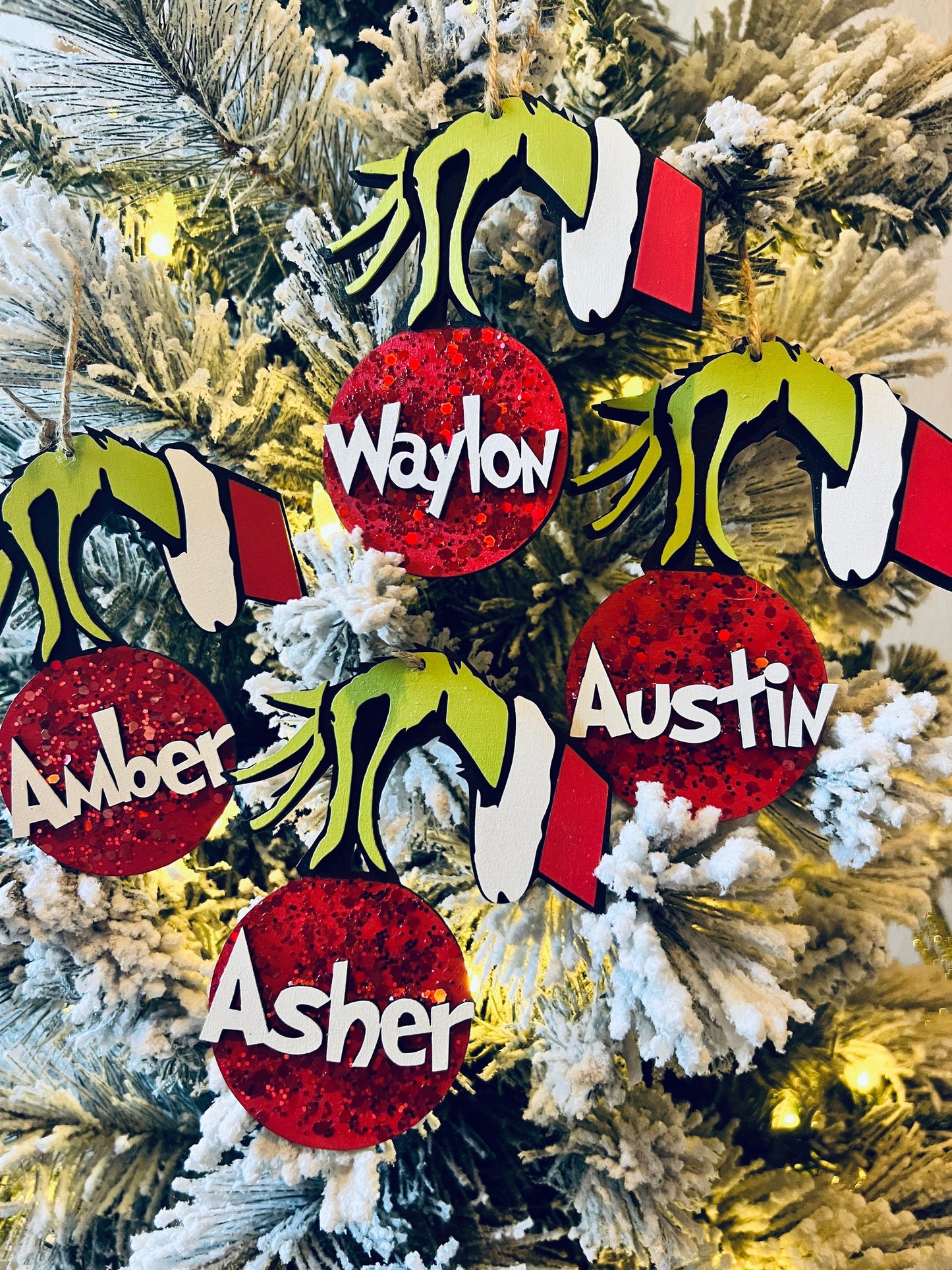 Personalized Grinch Ornament