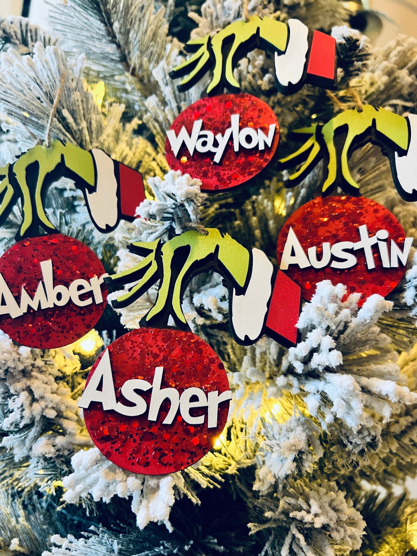 Personalized Grinch Ornament