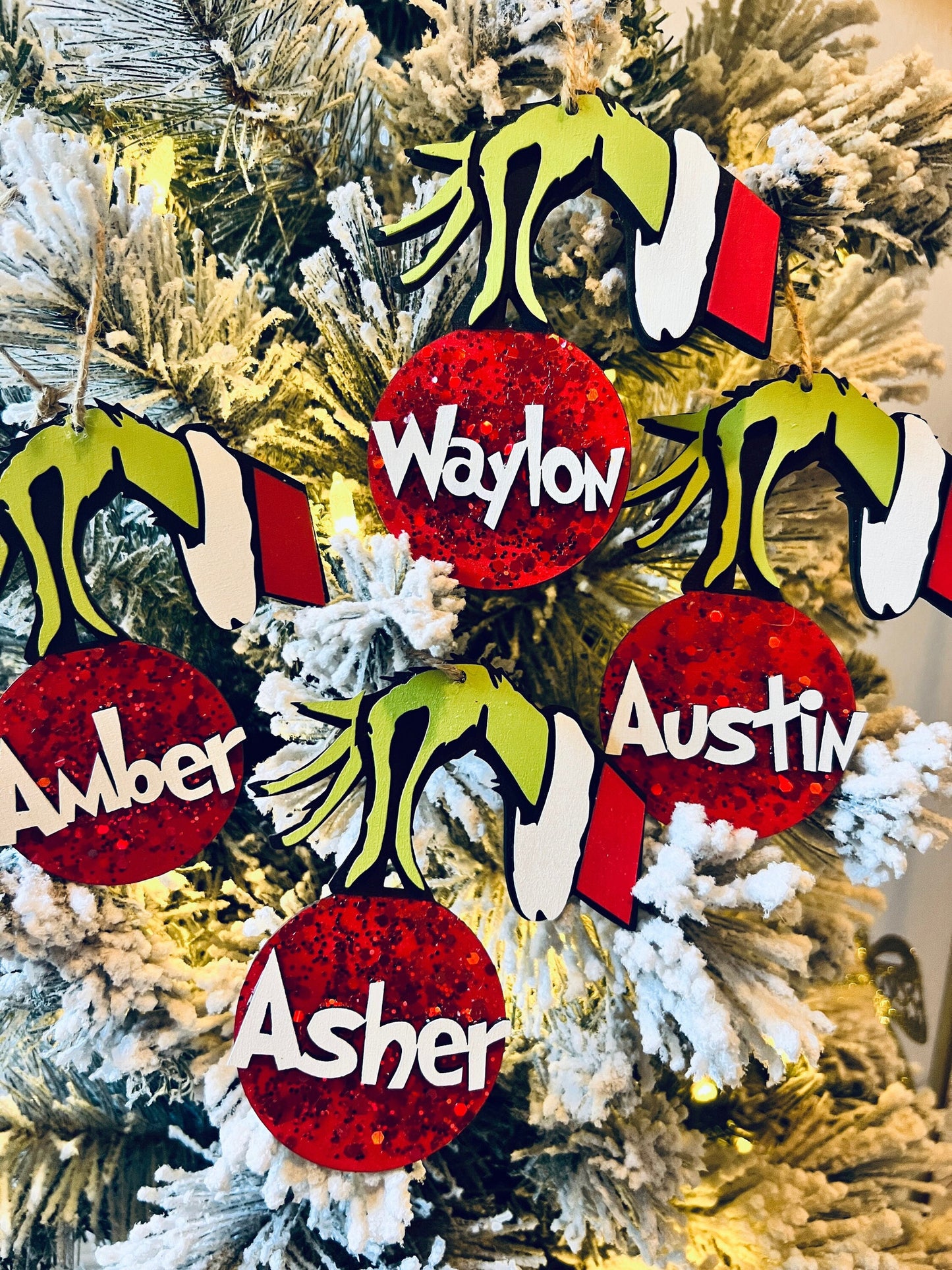 Personalized Grinch Ornament