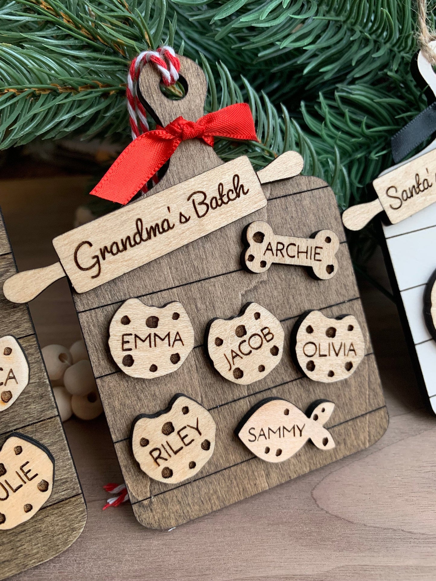 Personalized Family Cookie Ornament, Baking Ornament