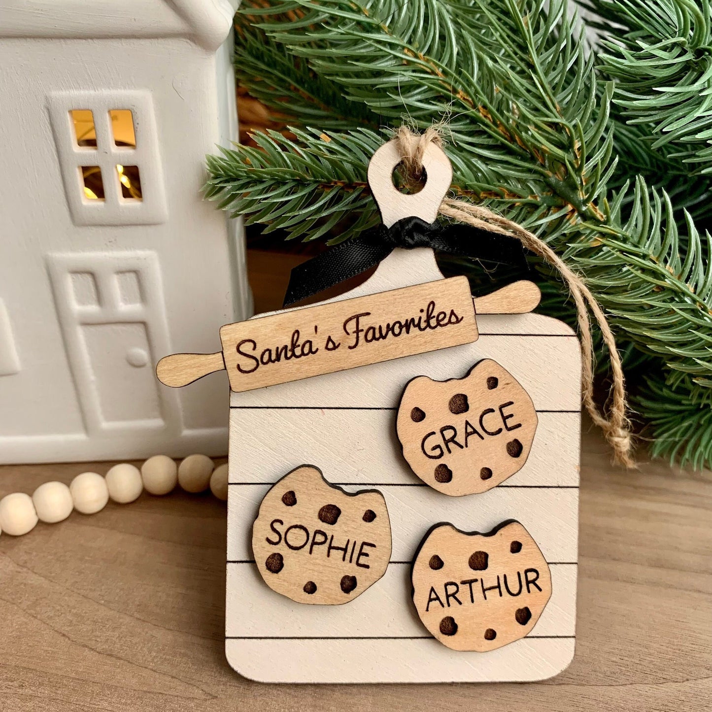 Personalized Family Cookie Ornament, Baking Ornament