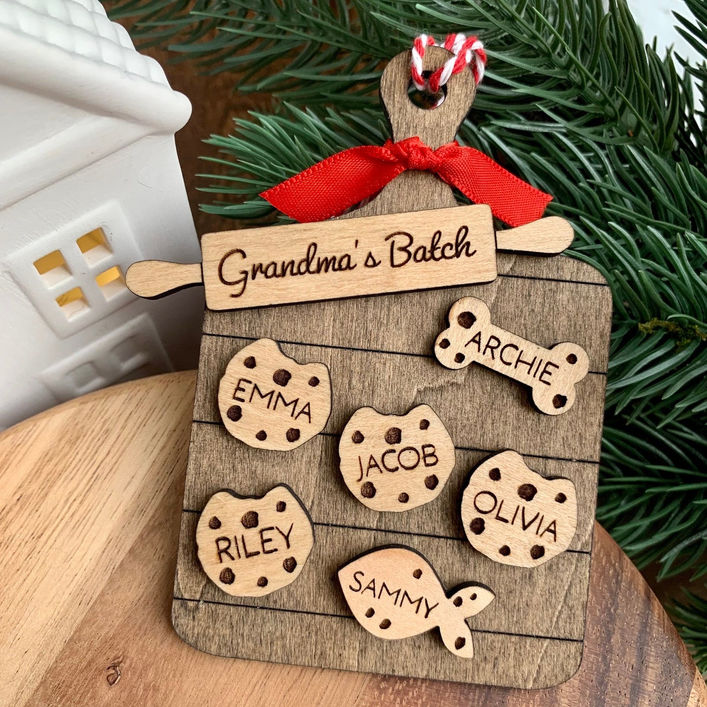 Personalized Family Cookie Ornament, Baking Ornament