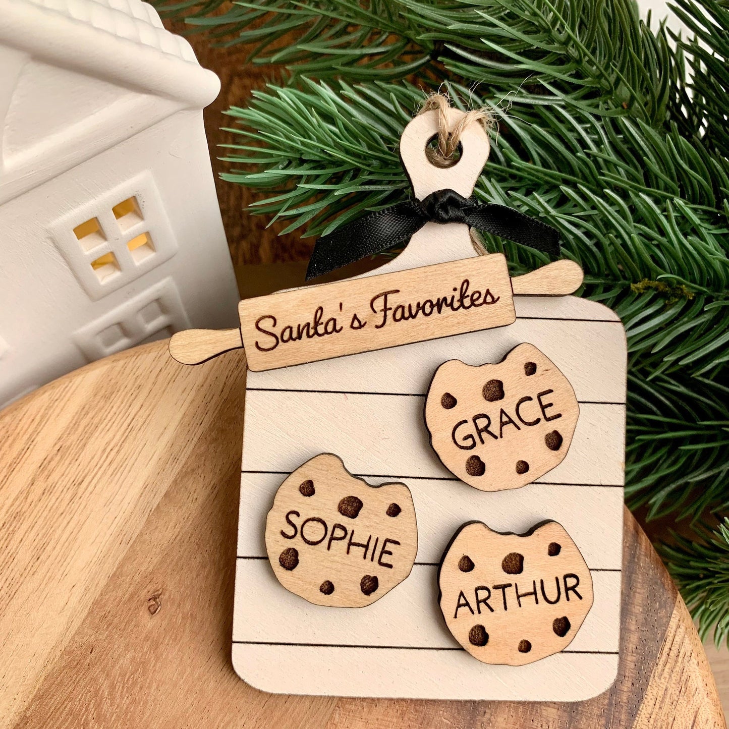 Personalized Family Cookie Ornament, Baking Ornament