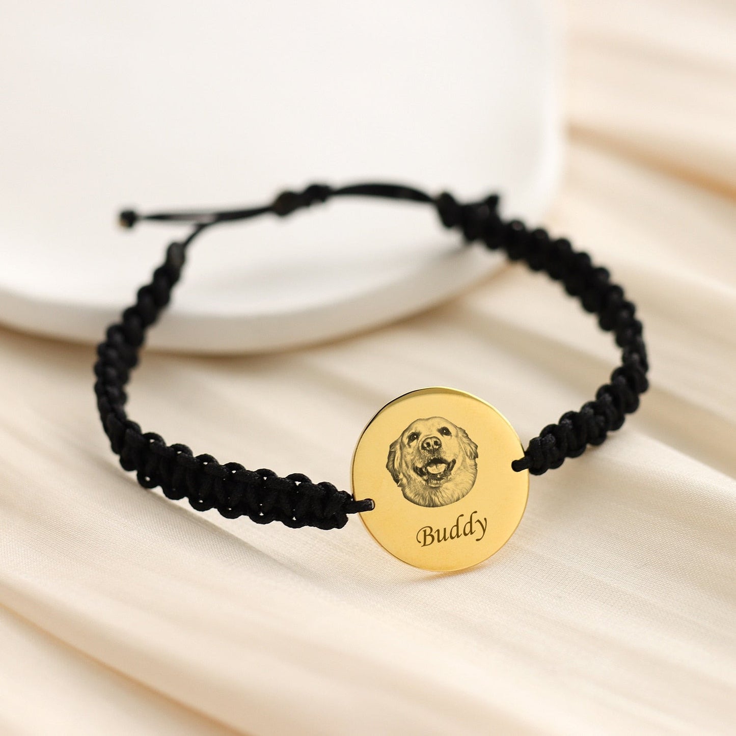 PERSONALIZED BRAIDED PET PHOTO BRACELET