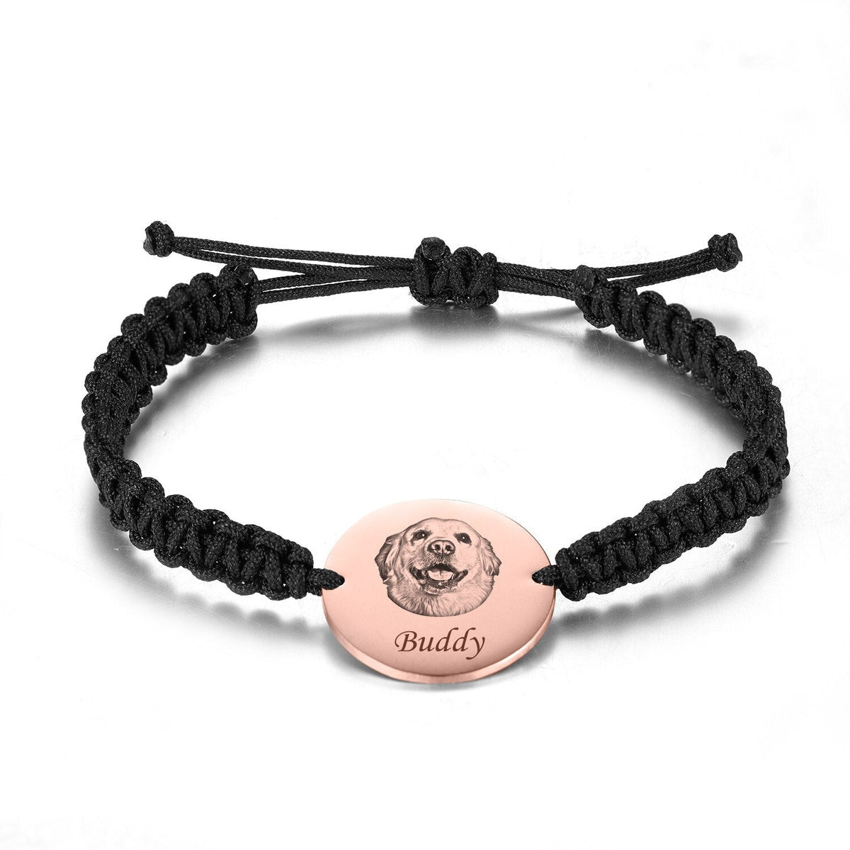 PERSONALIZED BRAIDED PET PHOTO BRACELET